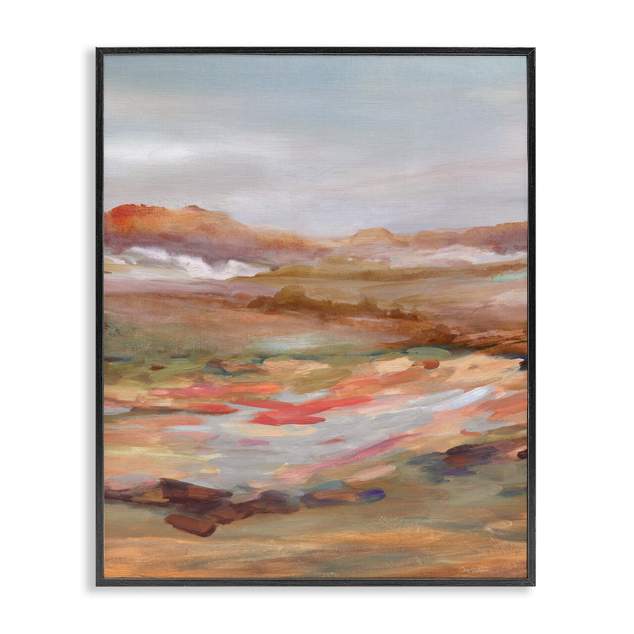 Stupell Industries Dynamic Abstract Desert Framed Giclee Design by Carol Robinson